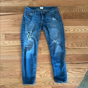 Hudson Distressed Skinny Jeans